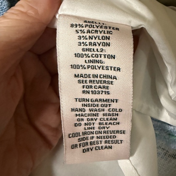 Nanette Lepore Tweed Button Front Mini Skirt Blue Multi Size L NWT - Picture 6 of 9